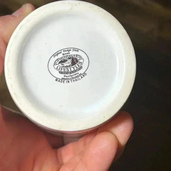 VTG 2002 montana lifestyles hoofprints made in thailand black horse 4” accent - Picture 5 of 5